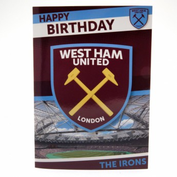 West Ham United życzenia urodzinowe Musical Birthday Card
