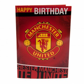 Manchester United życzenia urodzinowe Musical Birthday Card