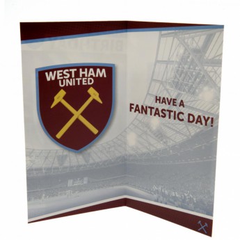 West Ham United życzenia urodzinowe Birthday Card