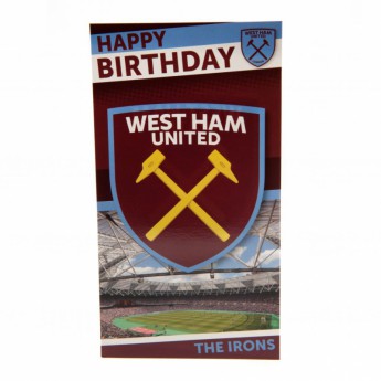 West Ham United życzenia urodzinowe Birthday Card