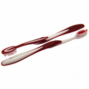 West Ham United dwie szczoteczki do zębów Twin Pack Toothbrush Adults
