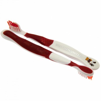 West Ham United dwie szczoteczki do zębów dla dzieci Twin Pack Toothbrush Junior