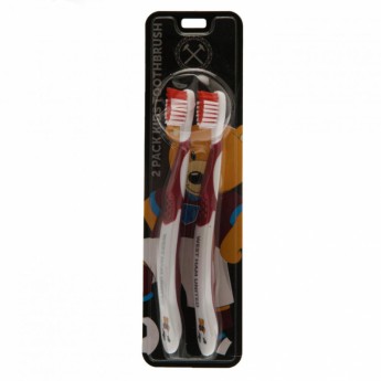 West Ham United dwie szczoteczki do zębów dla dzieci Twin Pack Toothbrush Junior