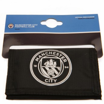 Manchester City portfel nylonowy black Nylon Wallet