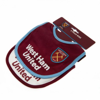 West Ham United śliniak 2 Pack Bibs