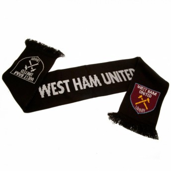 West Ham United szalik zimowy Scarf black RT