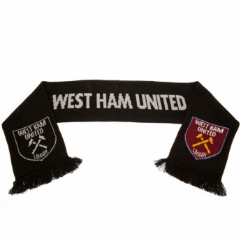 West Ham United szalik zimowy Scarf black RT