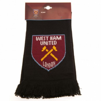 West Ham United szalik zimowy Scarf black RT