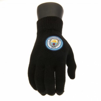 Manchester City rękawice dziecięce Knitted Gloves Junior