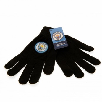 Manchester City rękawice dziecięce Knitted Gloves Junior