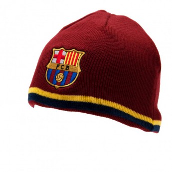 Barcelona czapka zimowa double sided blue red