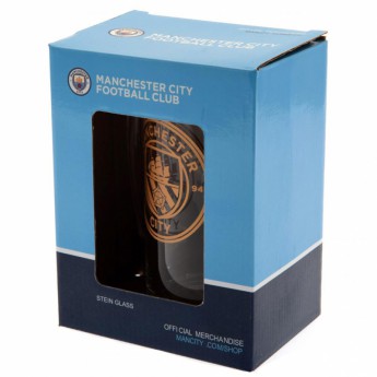 Manchester City szklanka Stein Glass Tankard