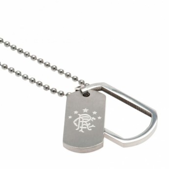 FC Rangers naszyjnik z zawieszką Framed Dog Tag & Chain