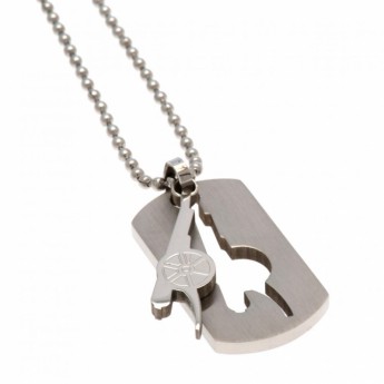 Arsenal naszyjnik z zawieszką Dog Tag & Chain CO GN