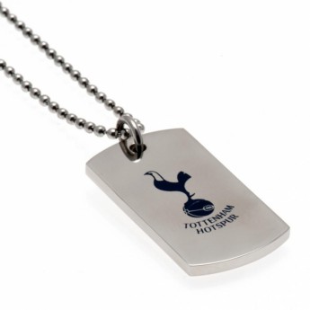 Tottenham naszyjnik z zawieszką Colour Crest Dog Tag & Chain
