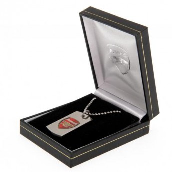 Arsenal naszyjnik z zawieszką Colour Crest Dog Tag & Chain