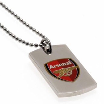 Arsenal naszyjnik z zawieszką Colour Crest Dog Tag & Chain