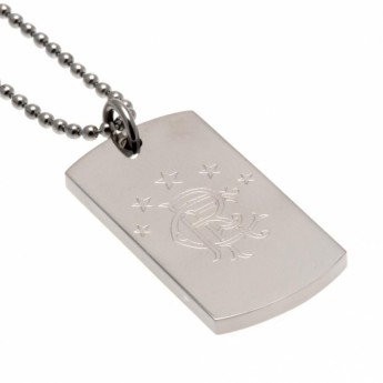 FC Rangers naszyjnik z zawieszką Engraved Dog Tag & Chain1