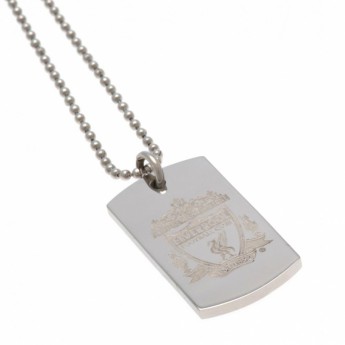 Liverpool naszyjnik z zawieszką Engraved Dog Tag & Chain CR