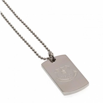 FC Everton naszyjnik z zawieszką Engraved Dog Tag & Chain
