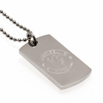 Chelsea naszyjnik z zawieszką Engraved Dog Tag & Chain