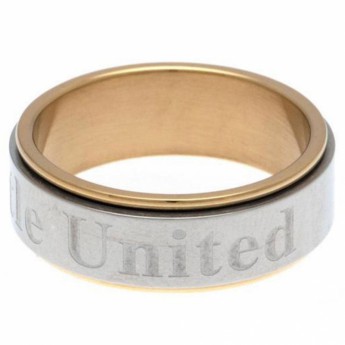 Newcastle United pierścionek Bi Colour Spinner Ring X-Large