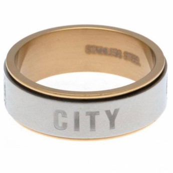 Manchester City pierścionek Bi Colour Spinner Ring Large EC