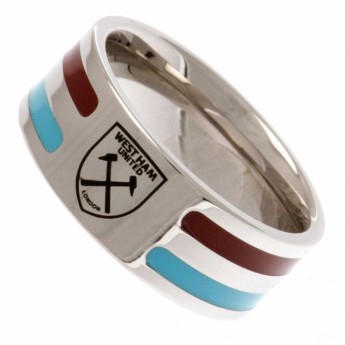 West Ham United pierścionek Colour Stripe Ring Medium