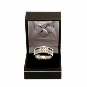 West Ham United pierścionek Colour Stripe Ring Medium