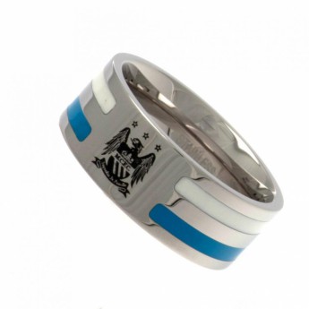 Manchester City pierścionek Colour Stripe Ring Medium EC