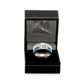 Manchester City pierścionek Colour Stripe Ring Medium EC