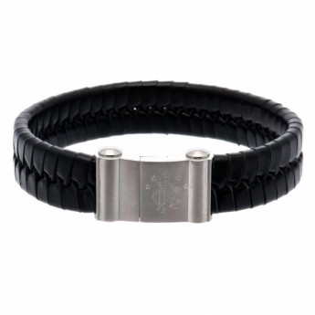 FC Rangers bransoletka skórzana Single Plait Leather Bracelet
