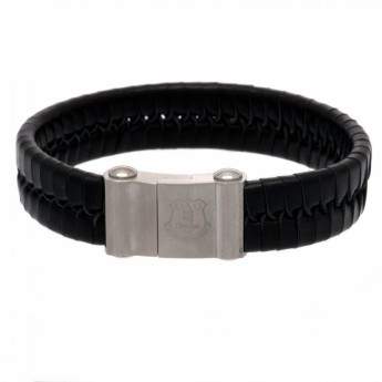 FC Everton bransoletka skórzana Single Plait Leather Bracelet