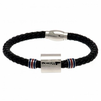 FC Rangers bransoletka skórzana Colour Ring Leather Bracelet