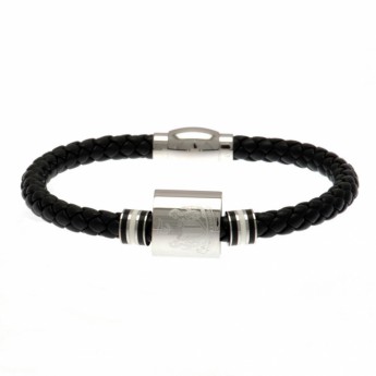Newcastle United bransoletka skórzana Colour Ring Leather Bracelet