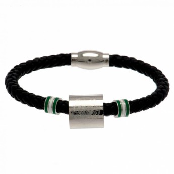 FC Celtic bransoletka skórzana Colour Ring Leather Bracelet