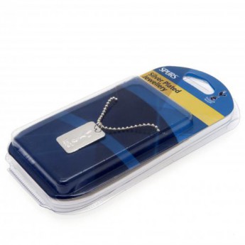 Tottenham naszyjnik z zawieszką Silver Plated Dog Tag & Chain