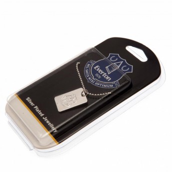 FC Everton naszyjnik z zawieszką Silver Plated Dog Tag & Chain