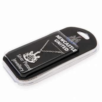 Newcastle United naszyjnik z zawieszką Silver Plated Pendant & Chain