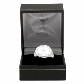 Tottenham pierścionek Silver Plated Crest Medium