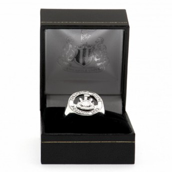 Newcastle United pierścionek Silver Plated Crest Medium