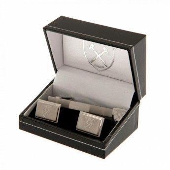 West Ham United zestaw krawat, spinka i guziczki do mankietów Tie Slide & Cufflink Set
