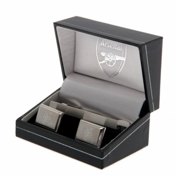 Arsenal zestaw krawat, spinka i guziczki do mankietów Tie Slide & Cufflink Set