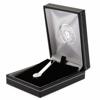 Manchester City spinka do krawata Silver Plated Tie Slide