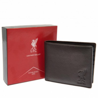 Liverpool skórzany portfel Brown Leather Wallet