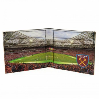 West Ham United skórzany portfel Panoramic Wallet