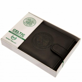 FC Celtic skórzany portfel Anti Fraud Wallet