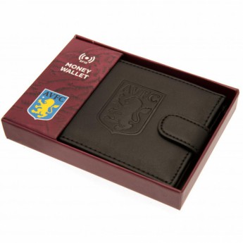 Aston Vila skórzany portfel Anti Fraud Wallet