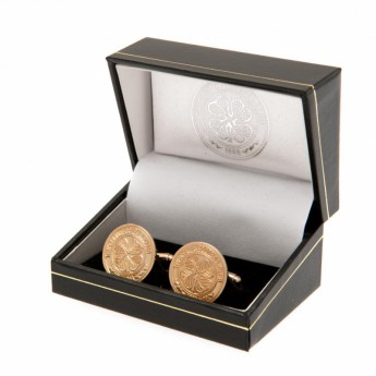 FC Celtic spinki mankietowe Gold Plated Cufflinks