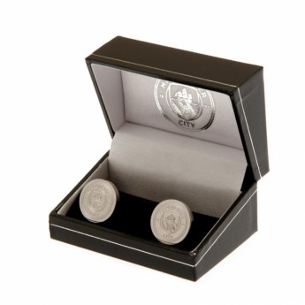 Manchester City spinki mankietowe Stainless Steel Cufflinks CR
